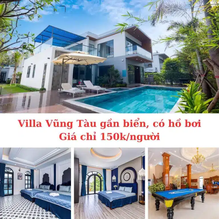 Cho thuê villa giá rẻ tại Vũng Tàu đầy đủ tiện nghi